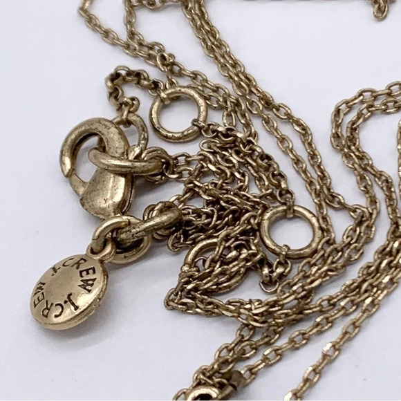 J. Crew Double Strand Dainty Jeweled Circle Necklace - Picture 3 of 3